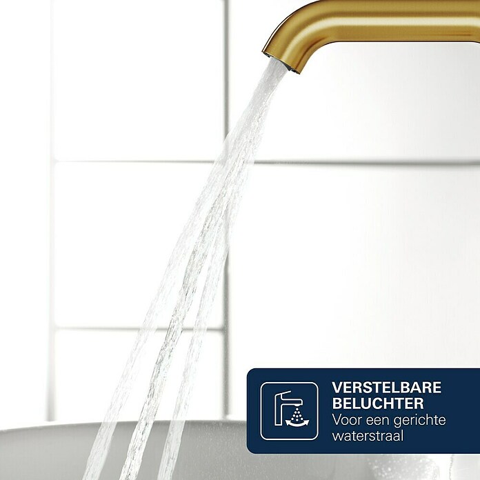Grohe Essence New Wastafelkraan (Met trekstang, Cool Sunrise, Mat)