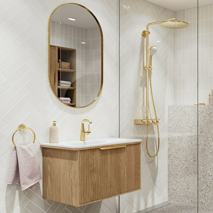 Grohe Essence New Waschtischarmatur (Mit Zugstange, Cool Sunrise, Matt)