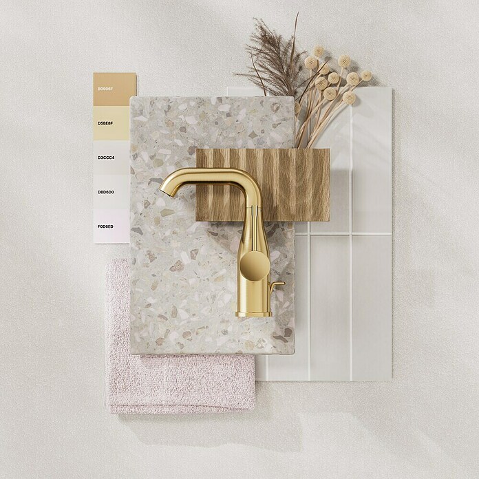 Grohe Essence New Waschtischarmatur (Mit Zugstange, Cool Sunrise, Matt)