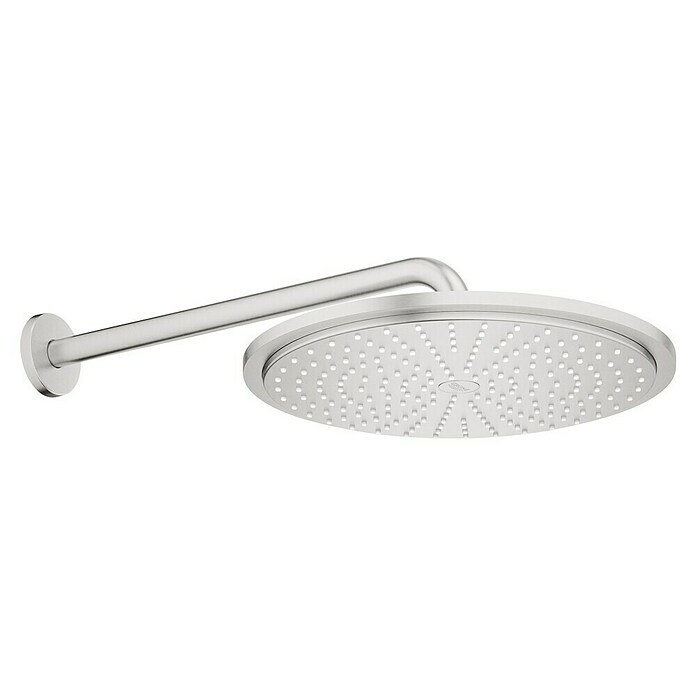 Grohe Kopfbrausen-Set (Durchmesser: 31 cm, 9,5 l/min bei 3 bar, Wandmontage, Supersteel)