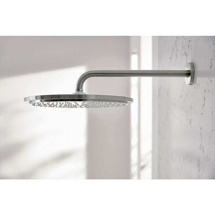 Grohe Kopfbrausen-Set (Durchmesser: 31 cm, 9,5 l/min bei 3 bar, Wandmontage, Supersteel)