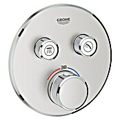Grohe Grohtherm SmartControl Inbouwthermostaatkraan (Met 2 afsluitventielen, Rond, Supersteel, Mat)