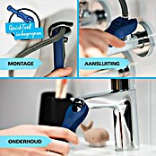 Grohe Start Wastafelkraan S-Size (Afvoer armatuur: 109 mm, Mat, Zwart) | BAUHAUS