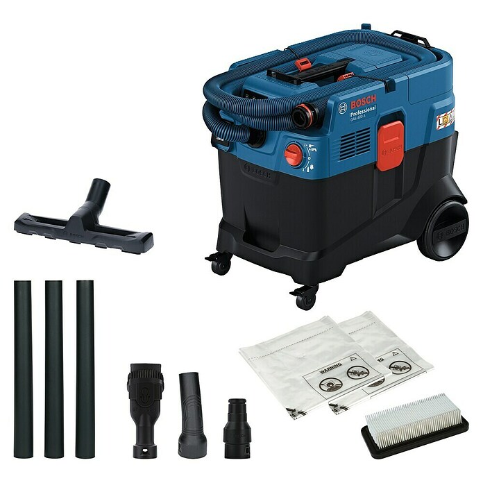 Bosch Professional Električni sesalnik za mokro in suho sesanje GAS 400 A  (1.200 W, Prostornina posode: 40 l, Popolnoma avtomatsko) | 2339 - Nass-/ Trockensauger Marke | BBDM - Reinigungsgeräte | BBD - Elektro WZ/Großmaschinen | BB - ElektroWZ/Großmaschinen | B - Werkz/Masch/Maschzubeh/Auto | BAUHAUS