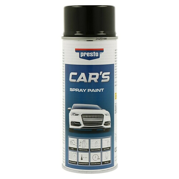 Presto Lakirni sprej Car's Spray Paint  (400 ml, Črna, Sijaj) | 2771 - Autolacke -Lacksprays/Lackstifte | BDDD - Auto-Werkstatt | BDD - Autozubehör | BD - Autozubehör | B - Werkz/Masch/Maschzubeh/Auto | BAUHAUS