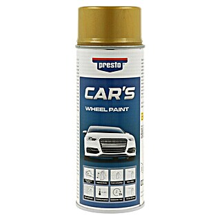 Presto Lak za platišča Car's Wheel Paint (400 ml, Zlata)