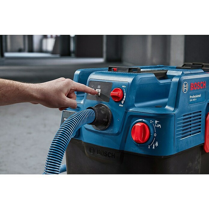 Bosch Professional Električni sesalnik za mokro in suho sesanje GAS 400 A  (1.200 W, Prostornina posode: 40 l, Popolnoma avtomatsko) | 2339 - Nass-/ Trockensauger Marke | BBDM - Reinigungsgeräte | BBD - Elektro WZ/Großmaschinen | BB - ElektroWZ/Großmaschinen | B - Werkz/Masch/Maschzubeh/Auto | BAUHAUS