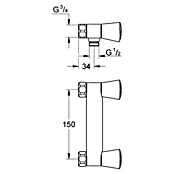Grohe Costa Thermostatische watermengkraan S (Chroom) | BAUHAUS