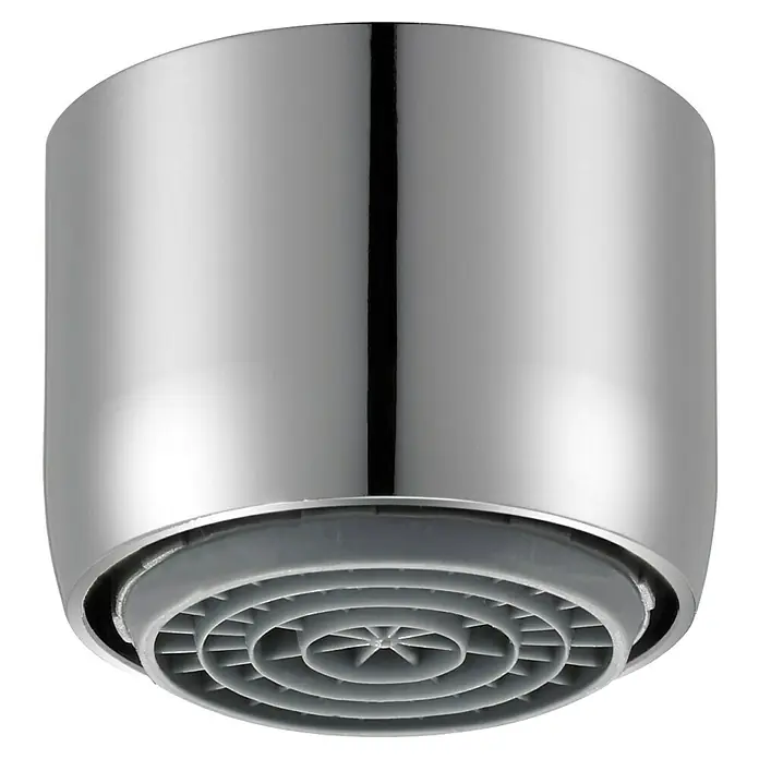 Neoperl Cascade SLC Wassersparstrahlregler - M22X1, Durchflussmenge: 3,8 l/min, Silber, Passend für: Armaturen & Duschen - Verchromter Wasserhahn-Perlator mit grauem, sternförmigem Sieb.