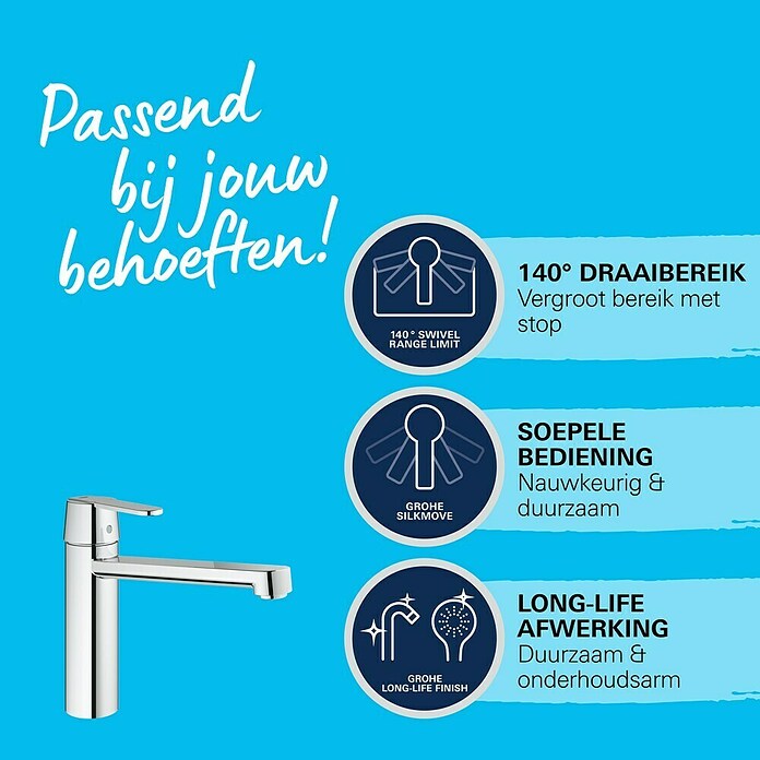 Grohe Keukenkraan (Chroom, Glanzend)