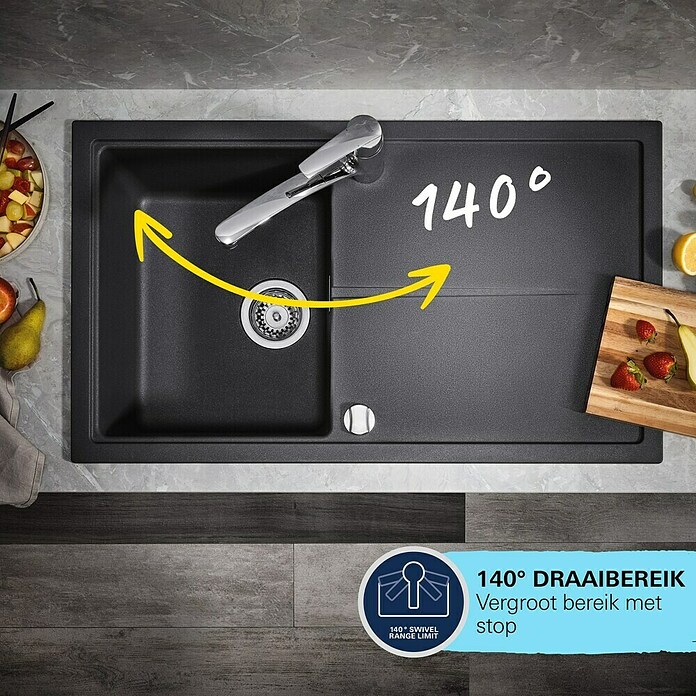 GROHE Euroeco Cosmopolitan T Zelfsluitende douchekraan, 36267000