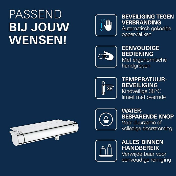 Grohe Grohtherm 2000 Douchethermostaat