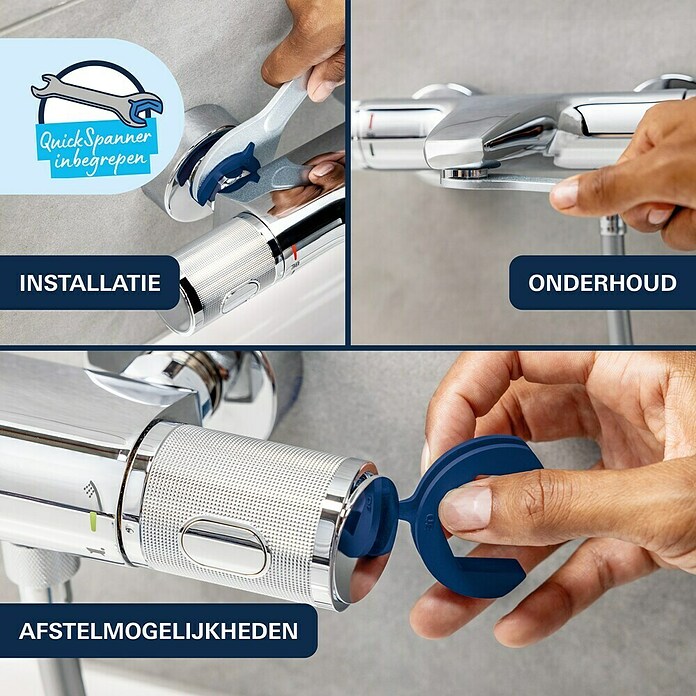 Grohe Precision Feel Wannenthermostat Precision Feel (Chrom, Glänzend) | BAUHAUS