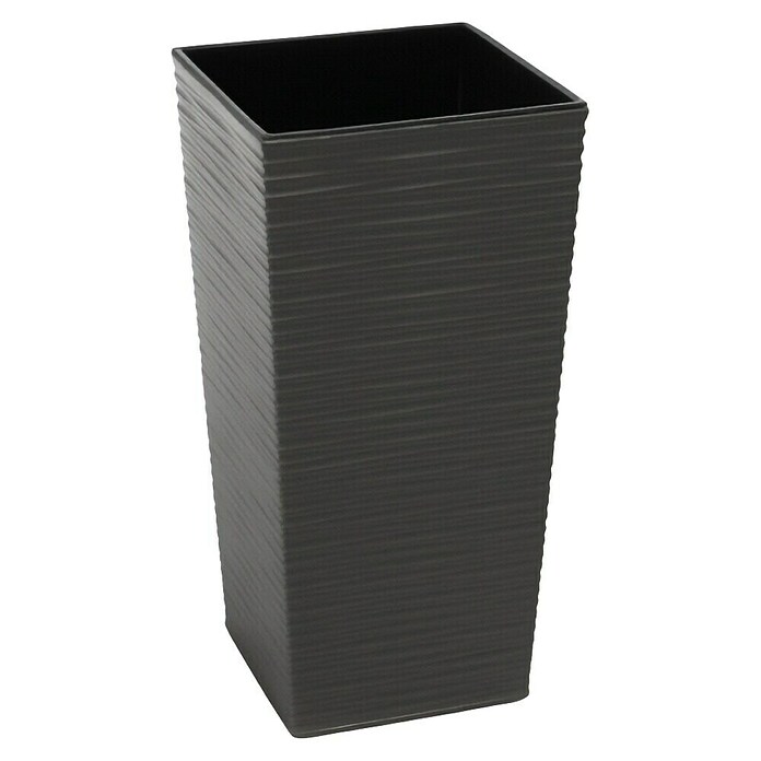 Visoka četvrtasta posuda za biljke Aurora  (Visina: 68 cm, Plastika, Antracit) | BAUHAUS