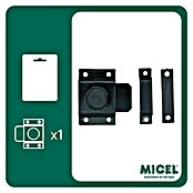 Micel Brimic Pestillo deslizante ruleta 6825 (Negro)