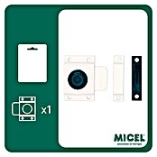 Micel Brimic Pestillo deslizante ruleta 6825 (Blanco)