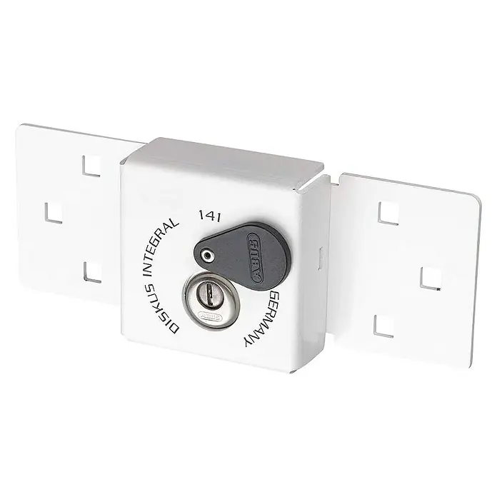 Abus Diskus Candado de disco 141/200+20/70 - An x Al: 22 x 8,5 cm, Acero - Cerradura de puerta Abus Diskus Integral 141 para mayor protección contra robos. Una solución robusta y fiable.