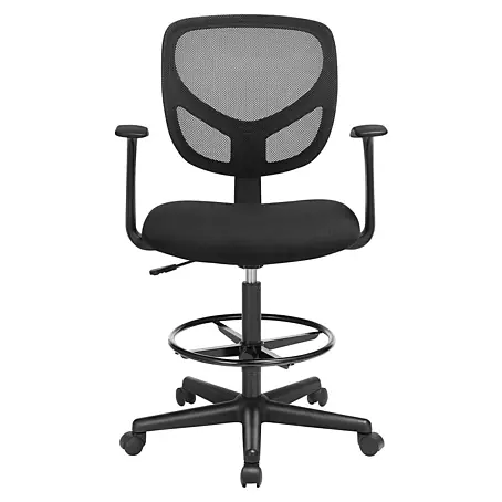 Bürostuhl mit Fußstütze und Armlehne
