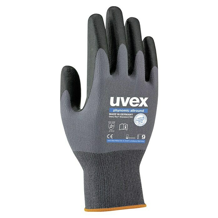 Uvex Schutzhandschuhe (Konfektionsgröße: 10, Grau, 1 Paar)