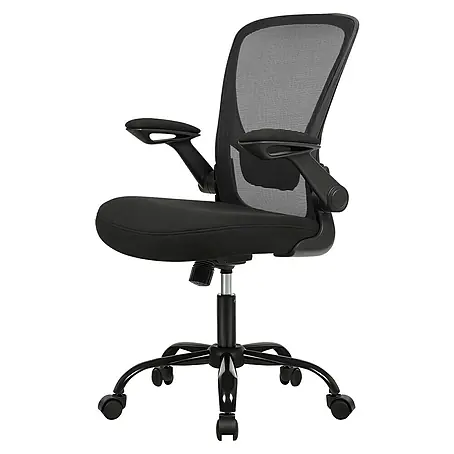Bürostuhl mit hochklappbaren Armlehnen