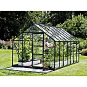 Vitavia Gewächshaus (4,45 x 2,57 x 2,3 m, Farbe: Aluminium, Einscheibensicherheitsglas (ESG), 3 mm)
