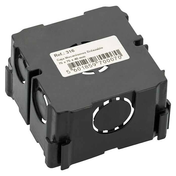 Caja de empotrar (L x An x Al: 75 x 75 x 42 mm, Número de entradas de cables: 6 ud., 1 ud.) | BAUHAUS