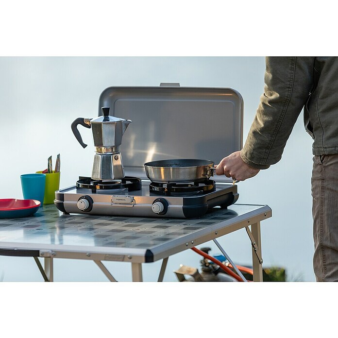 Campingaz Gaskochfeld (2 Brenner, 2 x 2.000 W, L x B x H: 35 x 49 x 10 cm)