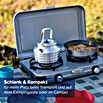 Campingaz Placa de gas (2 quemadores, 2 x 2.000 W, L x An x Al: 35 x 49 x 10 cm)