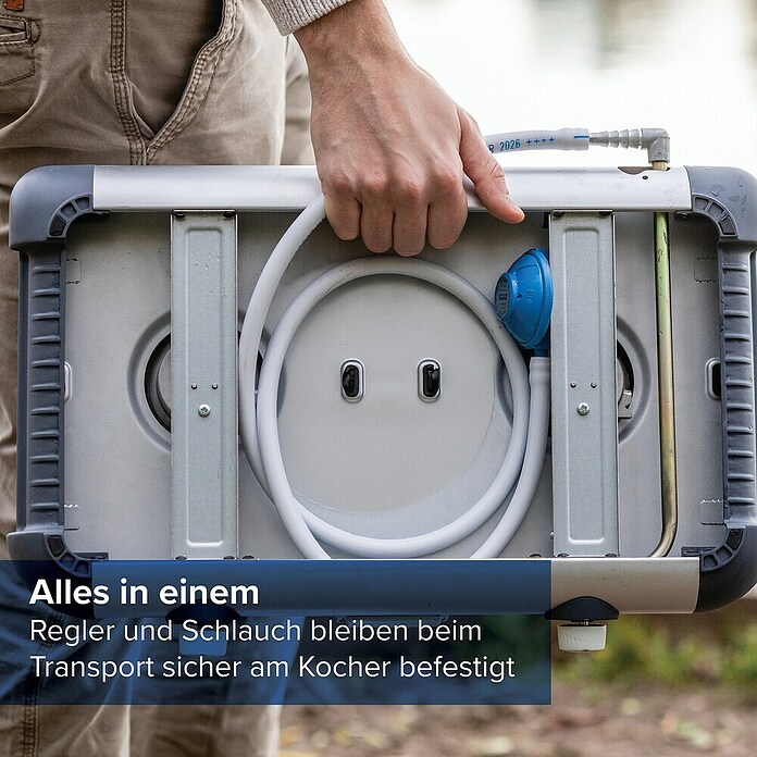 Campingaz Gaskochfeld (2 Brenner, 2 x 2.000 W, L x B x H: 35 x 49 x 10 cm)