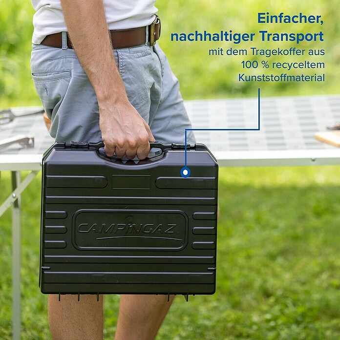 Campingaz Gaskocher Bistro DLX (L x B x H: 285 x 370 x 125 mm, Leistung: 2.120 W, Ohne Stopgaz-System)