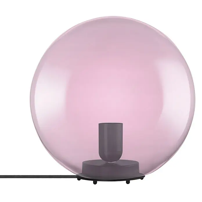 Ledvance Deko-Tischleuchte BUBBLE - L x B x H: 25 x 25 x 245 cm, Pink, E27 - Diese trendige, rosafarbene Kugellampe ist ein echter Hingucker. Sie ist ein modernes Deko-Element für jeden Raum und sorgt für gemütliches Licht.