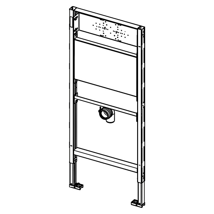 Tece Profil Waschtisch-Vorwandelement (9 x 50 x 112 cm, Geeignet für: Ausgussbecken, Pulverbeschichtet)