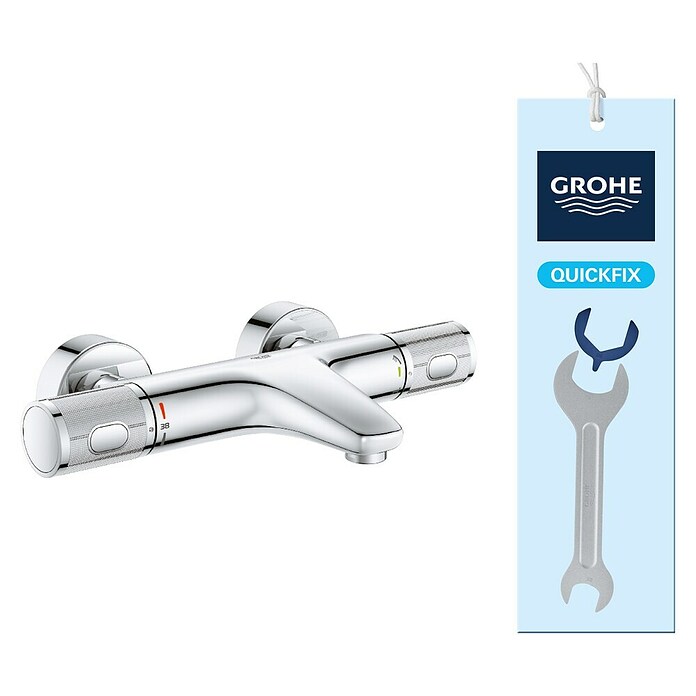 Grohe Precision Feel Wannenthermostat Precision Feel (Chrom, Glänzend) | BAUHAUS