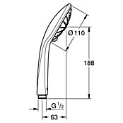 Grohe Handbrause Vitalio Joy (Anzahl Funktionen: 3, Chrom)