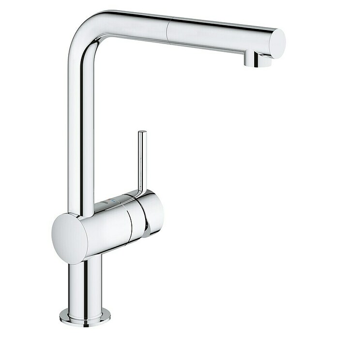 Grohe Spültischarmatur Minta (L-Auslauf, Chrom, Glänzend, Ausziehbar) | BAUHAUS