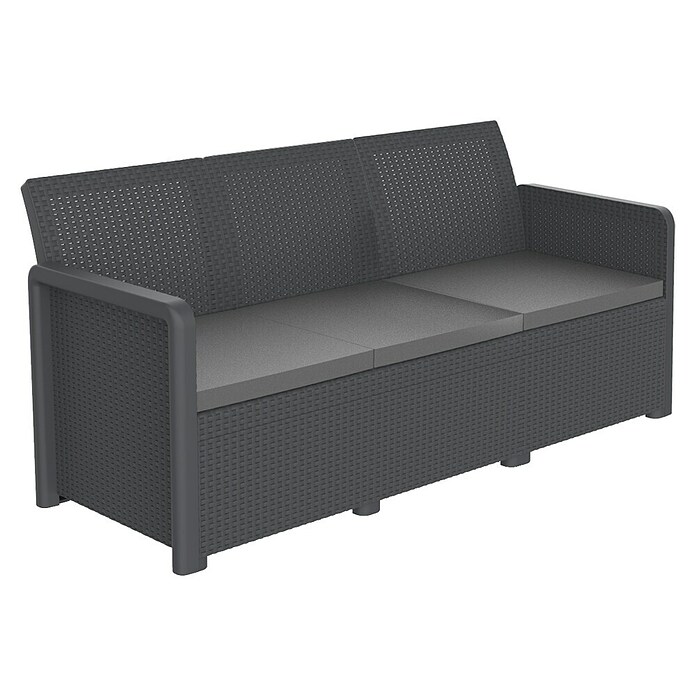 Shaf Conjunto de muebles Maya (3 pzs., Polipropileno, Negro) | BAUHAUS
