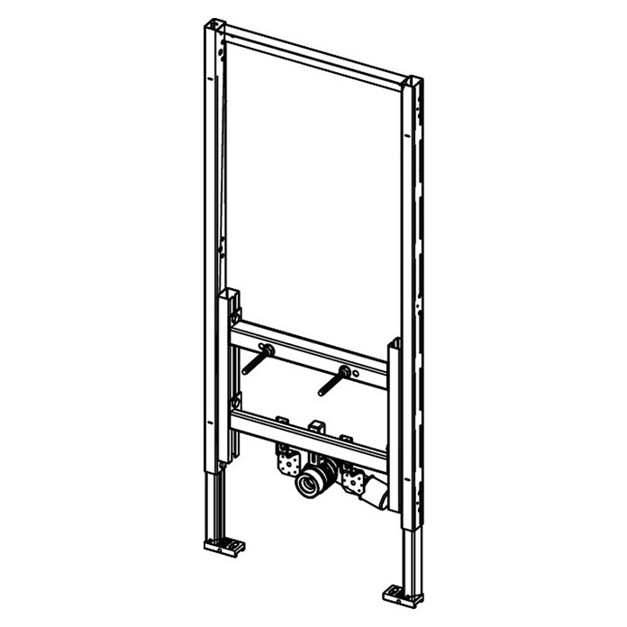 Tece Profil Bidet-Montageelement (10 x 50 x 112 cm, Pulverbeschichtet)