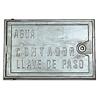 Puerta de registro para contador de agua (An x Al: 22 x 35 cm, Aluminio)
