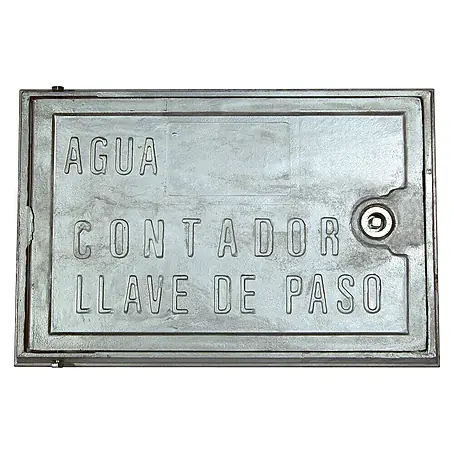 Puerta de registro para contador de agua