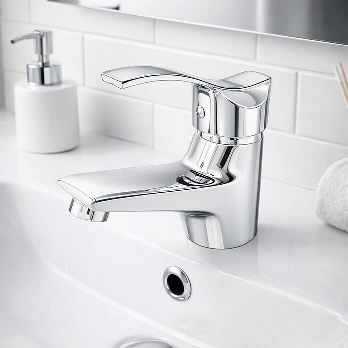 Rousseau Nelson Grifo de lavabo (Cromo, Brillante)