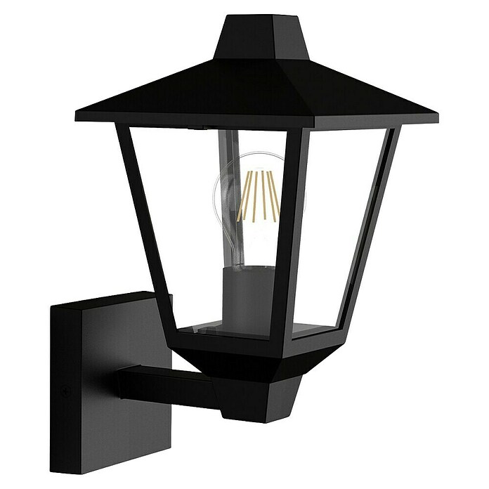 Philips Aplique para exterior Kinno (25 W, Negro, IP44, Ascendente)