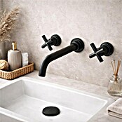 Rousseau Grifo bimando de pared (Negro, Mate)