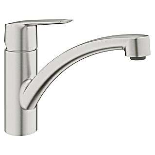 Grohe QuickFix Keukenkraan Start (Afvoer armatuur: 227 mm, Supersteel RVS look, Zwenkbereik: 140 °)
