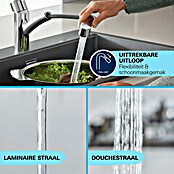 Grohe QuickFix Keukenkraan Start (Supersteel RVS look, Zwenkbereik: 90 °) | BAUHAUS