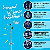 Grohe Vitalio Joy Douchesysteem 260 (Gatafstand: 100,5 cm, Aantal straalsoorten: 3 st., Chroom) | BAUHAUS