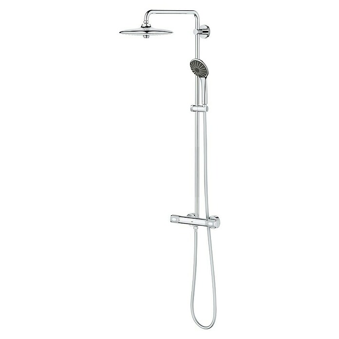 Grohe Vitalio Joy Duschsystem 260 (Mit Thermostatarmatur, Lochabstand: 100,5 cm, Anzahl Strahlarten: 3 Stk., Chrom) | BAUHAUS