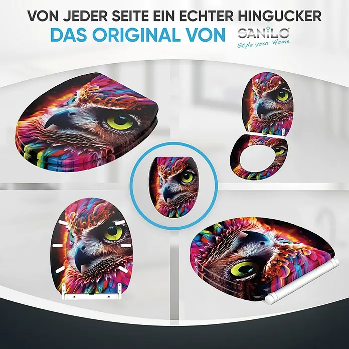 SANILO WC-Sitz Aurora mit Schnellverschluss - MDF, Pink, Mit Absenkautomatik