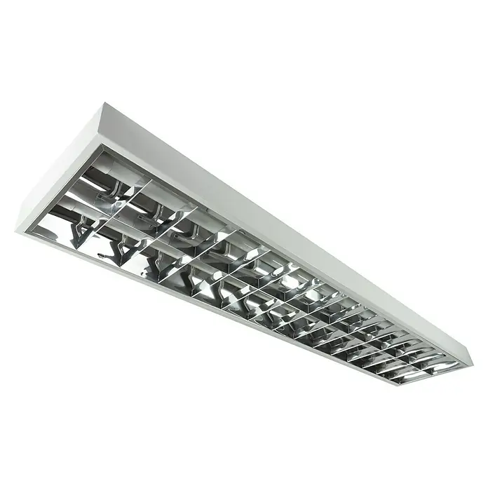 Ritter Leuchten Bürobeleuchtung Profiline - 7,5 x 152 x 30 cm - Weiße Rasterleuchte für Deckenmontage, ideal für Büros und Gewerberäume, sorgt für blendfreies, effizientes Licht und eine gleichmäßige Ausleuchtung.