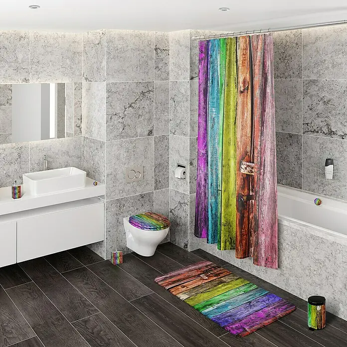 SANILO WC-Sitz Rainbow mit Absenkautomatik - MDF, Multicolor, Mit Absenkautomatik