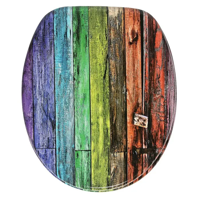 SANILO WC-Sitz Rainbow mit Absenkautomatik - MDF, Multicolor, Mit Absenkautomatik